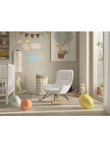 58 aufm Kessel KINDER Schaukelstuhl Katlina 55x65x69 Creme/Schwarz/Natur