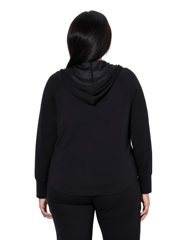 Ulla Popken Sweatjacke in schwarz
