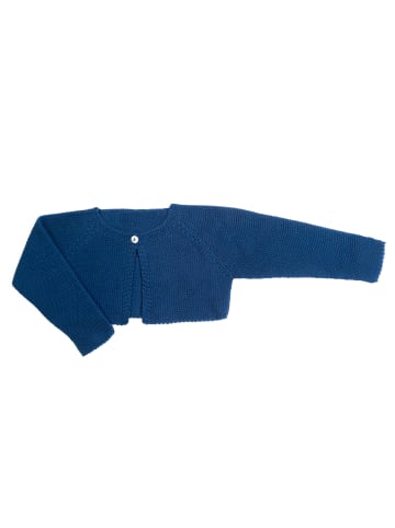 4nenes Strickjacke mit einem Knopf in Blau