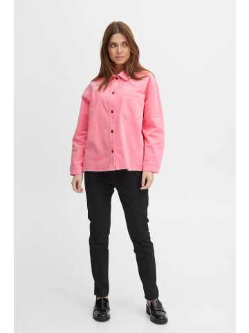 PULZ Jeans Hemdjacke PZSALLY OTW - 50207198  Modische Hemdjacke mit MetallKnöpfen in Pink