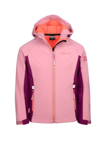 Trollkids Softshell Jacke "Kristiansand" in Orchidee/Maulbeere