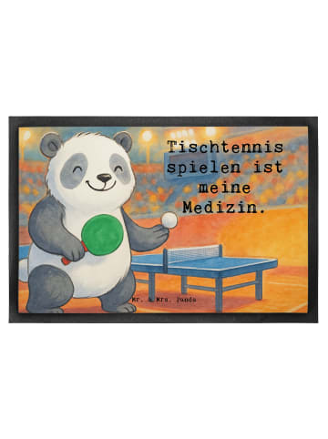 Mr. & Mrs. Panda Schuhabstreifer Panda Tischtennis Design mit Sp... in Weiß