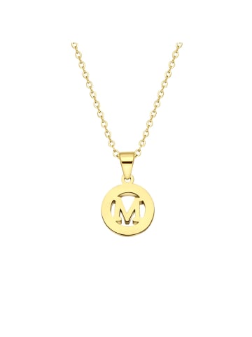 Lucardi Halskette "Buchstabe M" Rund