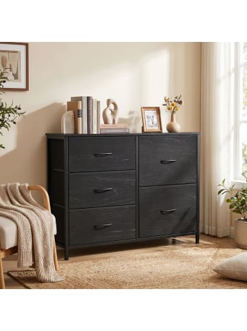 SONGMICS Kommode Bellah in Schwarz - (B)30 x (H)74.7 x (T)98.7 cm