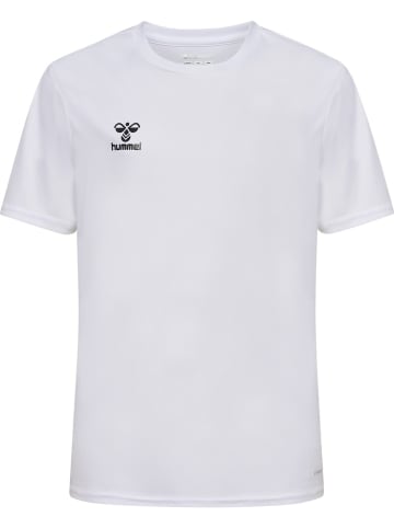Hummel Kinder Sportshirt "Hmlessential Jersey S/S Kids" in Weiß