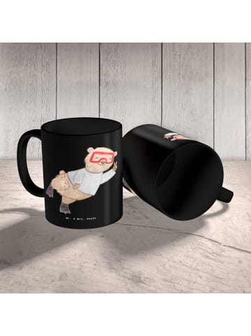 Mr. & Mrs. Panda Mug Schwimmlehrer Motivation mit Spruch in Schwarz