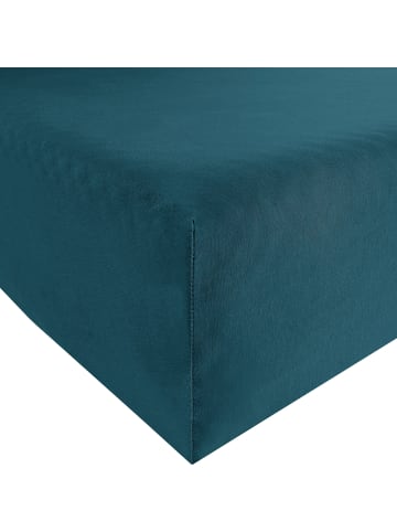 Erwin Müller Mako-Interlock-Jersey Bio Spannbettlaken München in petrol