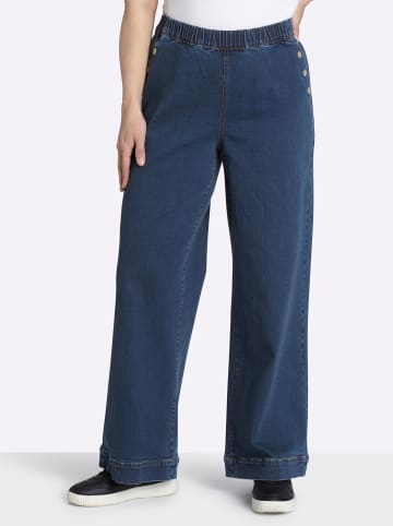 sheego Jeans in blue-stone-washed
