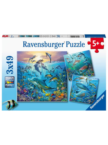 Ravensburger Ravensburger Kinderpuzzle - 05149 Tierwelt des Ozeans - Puzzle für Kinder ab...