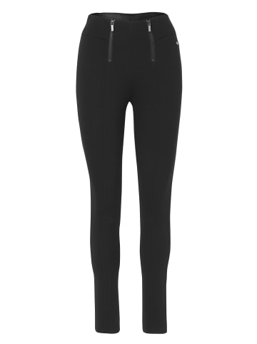 KOROSHI SCHMALE LANGE HOSE in SCHWARZ