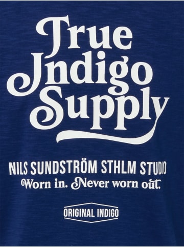 Nils Sundström Shirt in indigo weiß - 0002