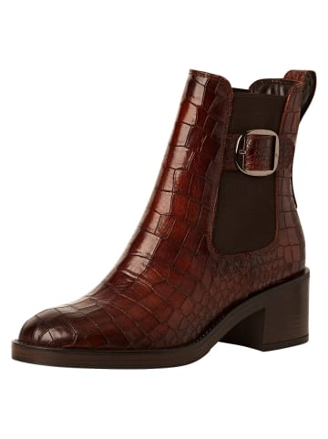 Tamaris Chelsea Boot in COGNAC CROCO