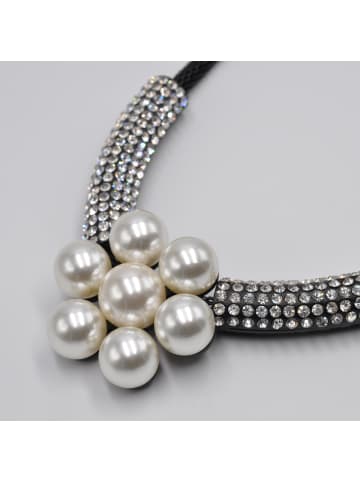 Steuer Modeschmuck Metall in Schwarz