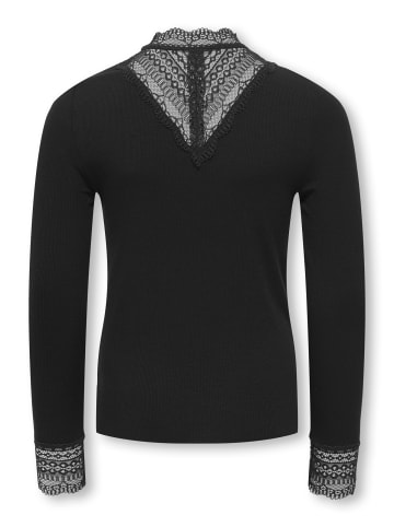 KIDS ONLY Langarmshirt mit Spitze KOGTILDE in black