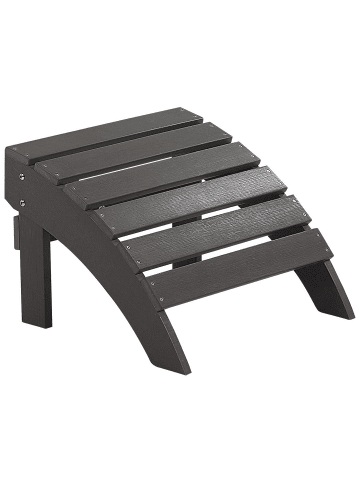 Beliani Fußhocker ADIRONDACK in Grau - (W) 50 x (H) 34 x (L) 43 cm