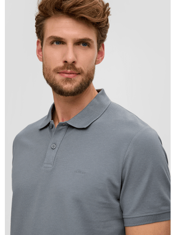 s.Oliver Polo-Shirt kurzarm in Grau