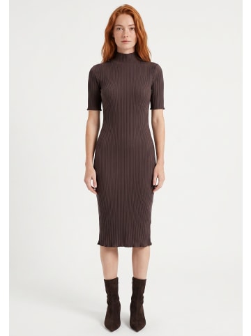 Organication Midikleid "WOR22404" in Cocoa Powder