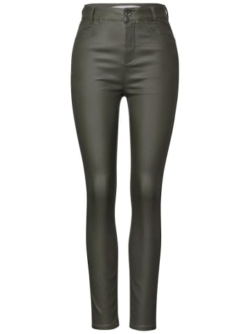 Street One Hose in dark laurel green