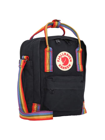 FJÄLLRÄVEN Kanken Rainbow Sling Umhängeriemen 15 cm in black-rainbow pattern