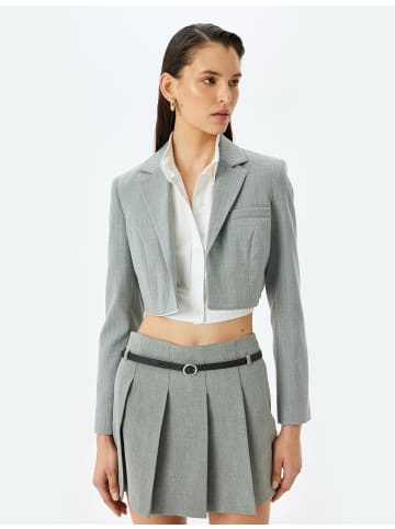 KOTON Blazer in Grau Gestreift