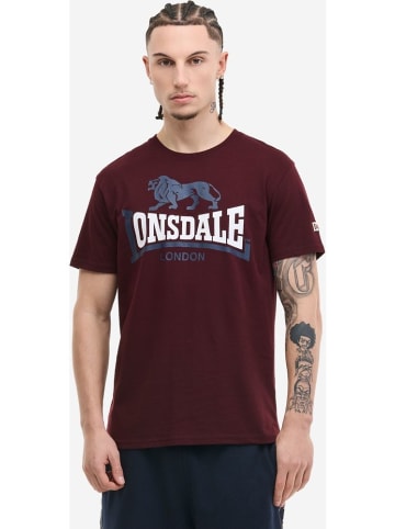 Lonsdale T-Shirt "Lion Two Tone" in Rot