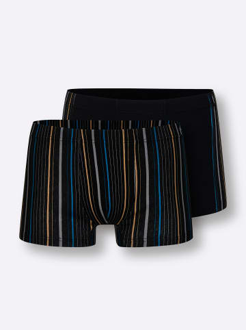 WITT WEIDEN Pants in schwarz + schwarz-gestreift