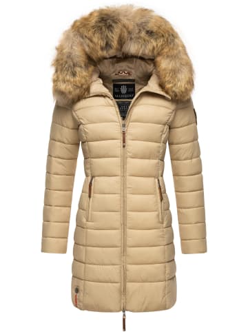 Marikoo Steppmantel Rose-Stepp in Beige
