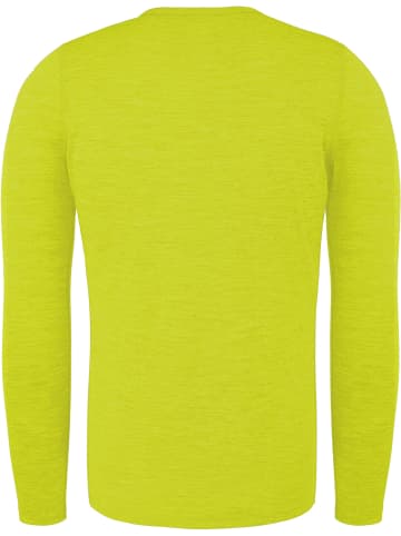 Normani Outdoor Sports Herren Merino Langarm Melbourne in Gelb