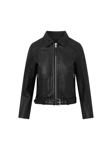 Bolongaro Trevor Lederjacke Faye Belted Zip Through XT in schwarz