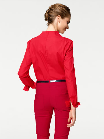 Heine Stehkragen-Bluse in rot