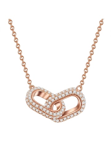 Glanzstücke München Halskette Sterling Silber Zirkonia in roségold