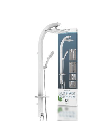 Franz Joseph Schütte MADAGASKAR Überkopfbrause-Set, Weiß