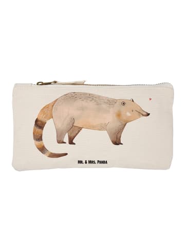 Mr. & Mrs. Panda Schminktasche Nasenbär ohne Spruch in Weiß