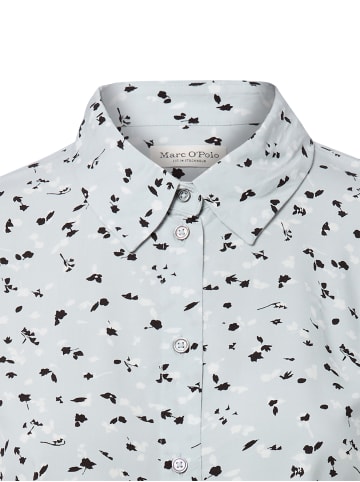 Marc O'Polo Bluse in hellblau schwarz - 0001
