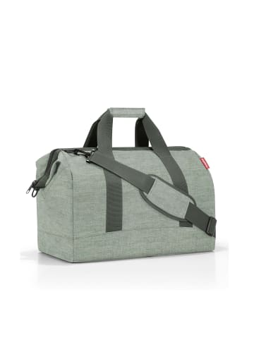 Reisenthel travelling allrounder L - Reisetasche 48 cm (summerstripes black) in twist sage
