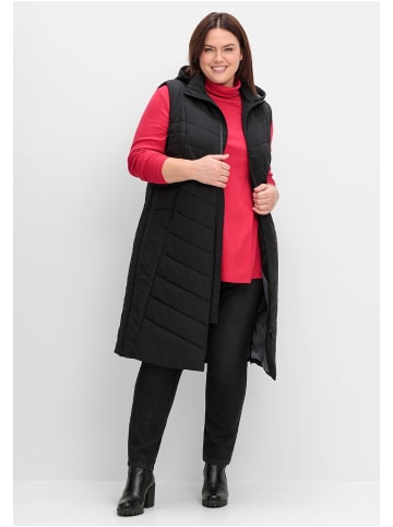 sheego Steppweste in schwarz