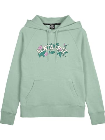 Santa Cruz Hoodie "Cluster Strip Hood" in Grün