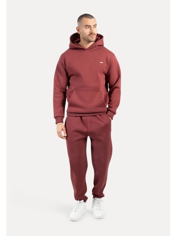 SMILODOX Hoodie Ilyas in Bordeaux