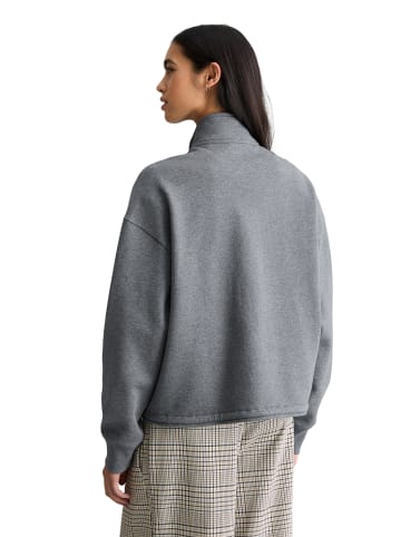 Marc O'Polo DENIM Half-Zip-Sweatshirt relaxed in Asphalt Melange