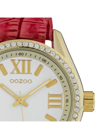 Oozoo Analog-Armbanduhr Oozoo Timepieces pink groß (ca. 40mm)
