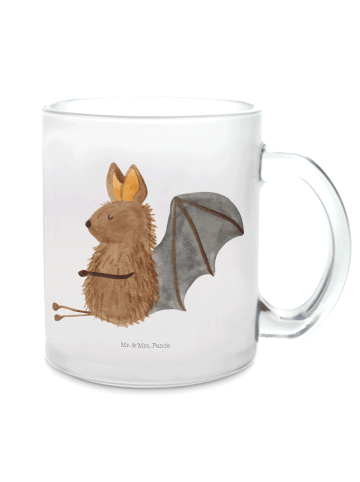 Mr. & Mrs. Panda Teetasse Fledermaus Sitzen ohne Spruch in Transparent