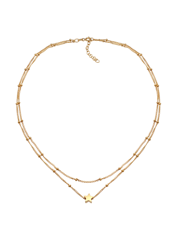 Elli Halskette 925 Sterling Silber Sterne, Astro, Stern in Gold