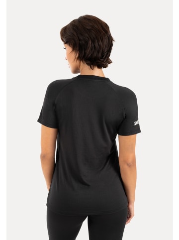 SMILODOX T-Shirt Basic Selia in Schwarz