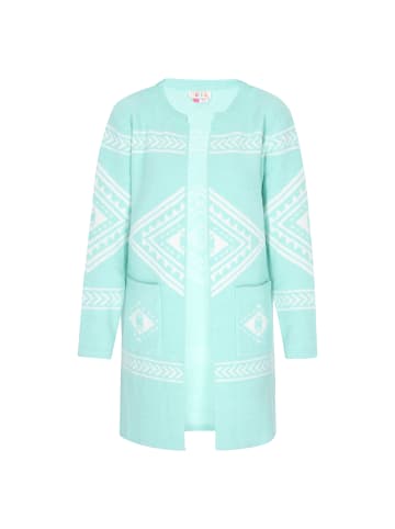 IZIA Cardigan in aqua
