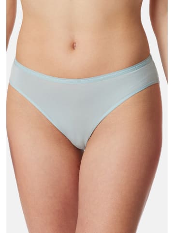 Schiesser Tai Slip Modal Essentials in Hellblau / Creme