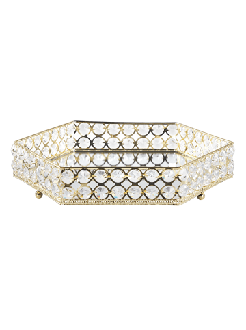 Beliani Tablett VATAN in Gold - (W) 28 x (H) 6 x (L) 25 cm