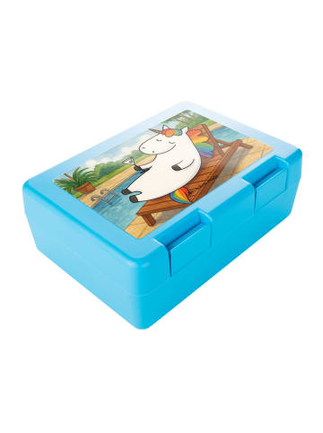 Mr. & Mrs. Panda Bentobox Einhorn Blümchentail Design ohne Spruch in Weiß