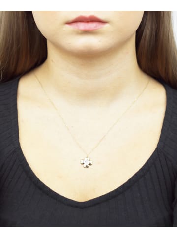 Diamant L'éternel Halskette aus 375 Gelbgold mit Diamant