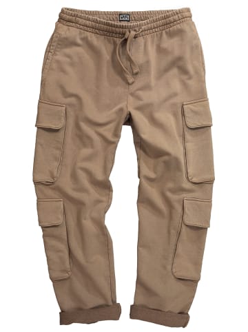 STHUGE Lange Sweathose in hellbraun