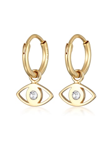 Elli Ohrringe 925 Sterling Silber Evil Eye in Gold